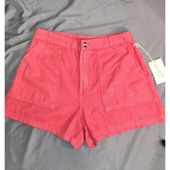 Universal Thread High Rise Utility Shorts Red 6 - Picture 3 of 6